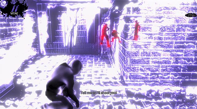 Podgląd na wrogów przesłuchujących niewinną osobę - Pierwsza średniowieczna wystawa | Rozdział 1 - Harding Museum | DARK - DARK - poradnik do gry