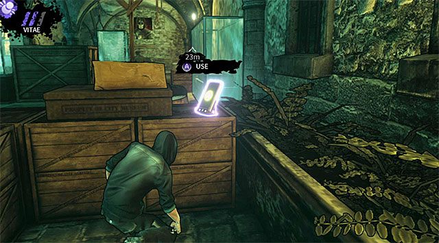 Powróć do miejsca, przy którym początkowo rozstawieni byli przeciwnicy, uważając oczywiście na prawego wartownika, który w międzyczasie mógł tu już powrócić, a także na nowe czujniki ruchu znajdujące się w okolicy - Katakumby | Rozdział 1 - Harding Museum | DARK - DARK - poradnik do gry