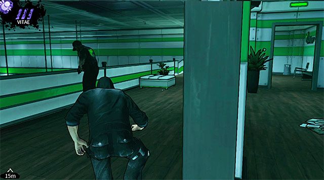 Przeciwnik rozstawiony przy prawych schodach - Biuro księgowości | Rozdział 2 - Geoforge | DARK - DARK - poradnik do gry