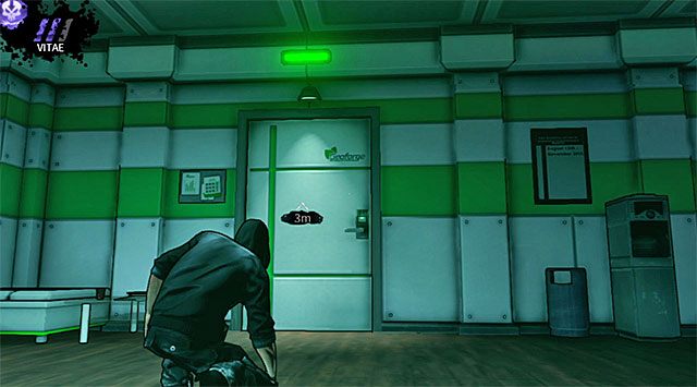 Po zabezpieczeniu tej okolicy powróć na piętro i skieruj się do pokazanych na powyższym screenie drzwi wyjściowych - Biuro księgowości | Rozdział 2 - Geoforge | DARK - DARK - poradnik do gry