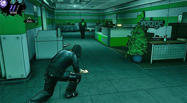 To nie koniec kłopotów, bo korytarze prowadzące do aktualnego celu podróży są pilnowane przez trzech kolejnych strażników - Biuro księgowości (2) | Rozdział 2 - Geoforge | DARK - DARK - poradnik do gry