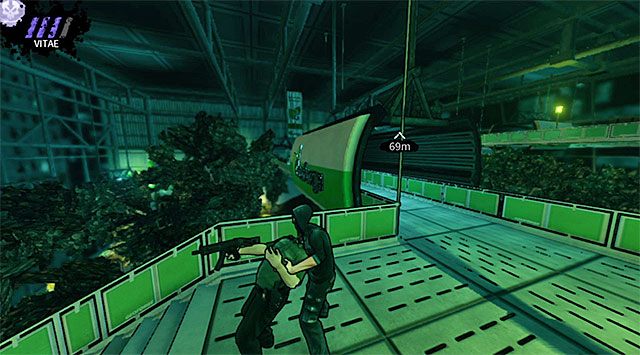 Eliminacja jednego z wrogów patrolujących górne balkoniki - Park | Rozdział 2 - Geoforge | DARK - DARK - poradnik do gry