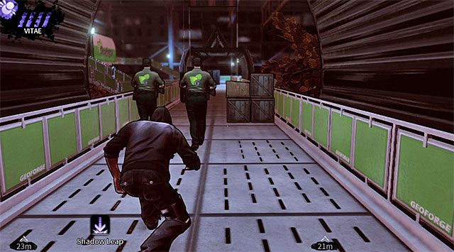 Pierwsza grupa wartowników patrolujących metalowe balkoniki - Park (2) | Rozdział 2 - Geoforge | DARK - DARK - poradnik do gry