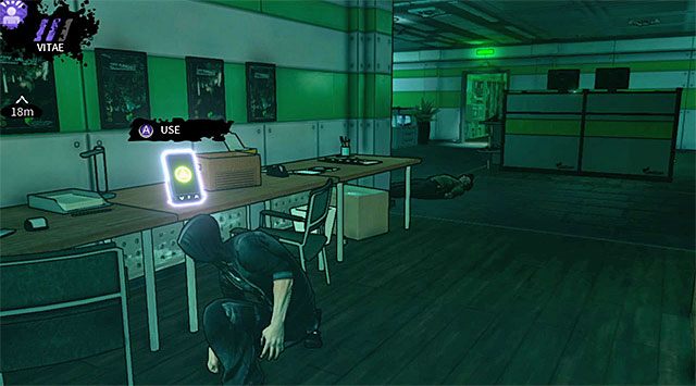 Pozostań na kilka chwil w głównej części posterunku ochrony i zbadaj obszar po prawej stronie, natrafiając na pokazane na dołączonym screenie PDA (200 punktów doświadczenia) - Pomieszczenie ochrony | Rozdział 2 - Geoforge | DARK - DARK - poradnik do gry