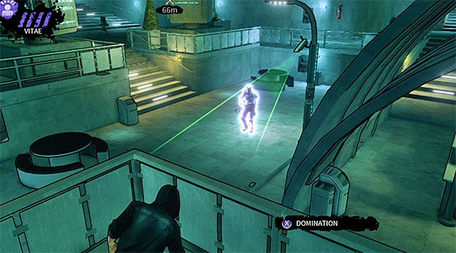 Opancerzony przeciwnik patrolujący część placu z kamerą ochrony - Plac | Rozdział 5 - Cryogenic | DARK - DARK - poradnik do gry