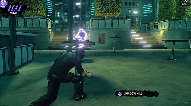 Opancerzony łowca podróżujący po centralnej części placu - Plac | Rozdział 5 - Cryogenic | DARK - DARK - poradnik do gry