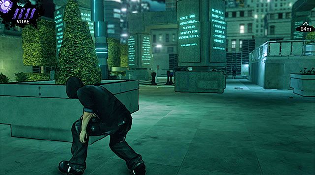 Ruszaj na południowy-zachód, docierając do obszaru z pokazaną na screenie wielką planszą do gry w szachy - Plac | Rozdział 5 - Cryogenic | DARK - DARK - poradnik do gry