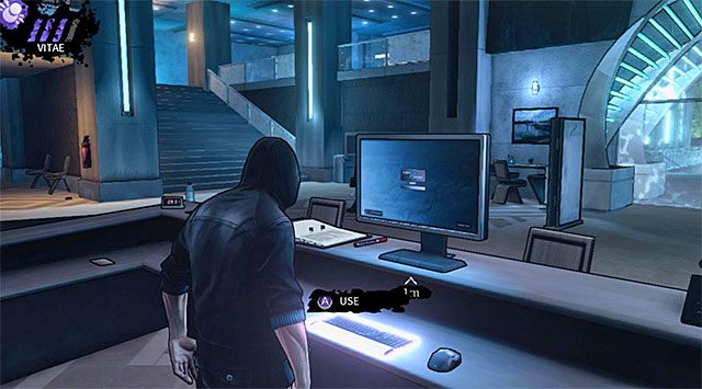 Terminal odblokowujący dostęp do windy - Lobby (po pojawieniu się łowców) | Rozdział 5 - Cryogenic | DARK - DARK - poradnik do gry