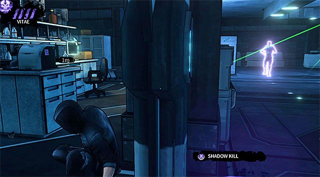 Strażnik zajęty patrolowaniem obszaru z kamerą i generatorem - Laboratorium | Rozdział 5 - Cryogenic | DARK - DARK - poradnik do gry