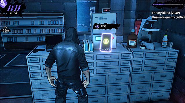 Zabierz pokazane na screenie kolejne PDA (200 punktów doświadczenia) i dopiero po zdobyciu sekretu wyrusz w lewo, po raz kolejny mijając generator UV - Laboratorium | Rozdział 5 - Cryogenic | DARK - DARK - poradnik do gry