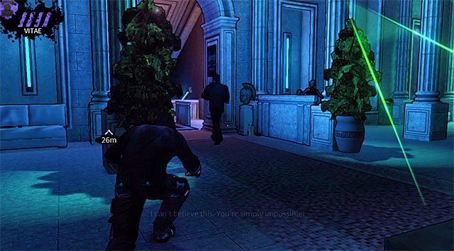 Do akcji przystąp w pokazanym na powyższym screenie momencie, czyli tuż po tym jak strażnik odwróci się i wyruszy w stronę wnętrza lokalu - Wejście | Rozdział 3 - Atlantis | DARK - DARK - poradnik do gry