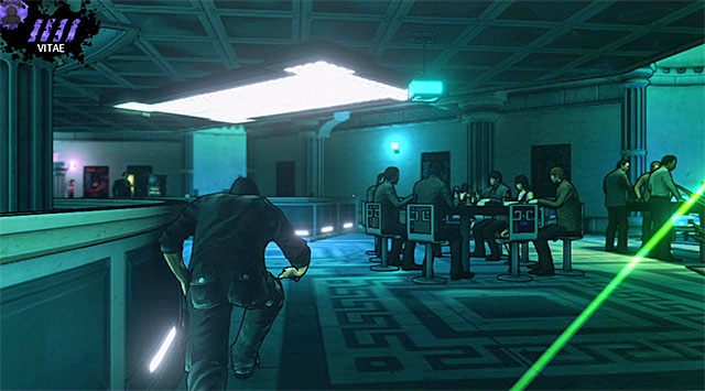 Powrót w okolice drugiego kosza na śmieci - Główna sala klubu (przed rozpyleniem gazu) | Rozdział 3 - Atlantis | DARK - DARK - poradnik do gry