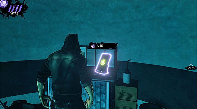 Pozostań w komorze, w której Eric schował się w oczekiwaniu na eksplozję podłożonych ładunków i na początek zabierz tutejsze PDA (200 punktów doświadczenia) - Główna sala klubu (po rozpyleniu gazu) | Rozdział 3 - Atlantis | DARK - DARK - poradnik do gry