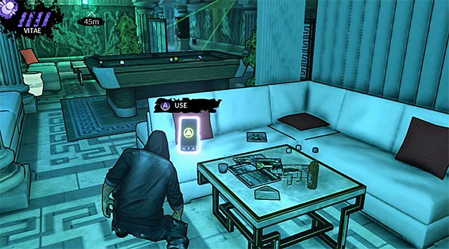 Korzystając z okazji zbadaj miejsce, w którym zlikwidowałeś ostatniego strażnika, odnajdując pokazane na screenie kolejne PDA (200 punktów doświadczenia) - Główna sala klubu (po rozpyleniu gazu) | Rozdział 3 - Atlantis | DARK - DARK - poradnik do gry