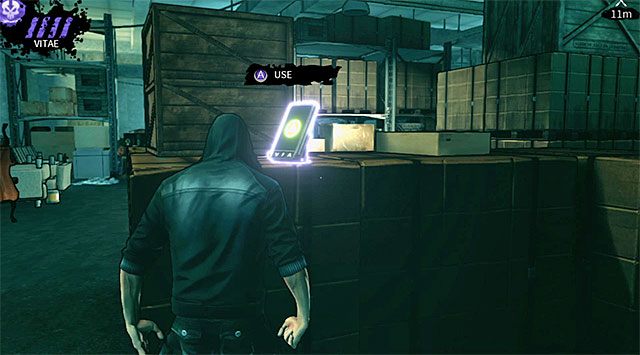 Na poszukiwania wspomnianego wcześniej sekretu najlepiej wyruszyć dopiero po oczyszczeniu okolicy z wrogów PDA (200 punktów doświadczenia) leży na jednej ze skrzyń (screen) - Magazyn | Rozdział 3 - Atlantis | DARK - DARK - poradnik do gry