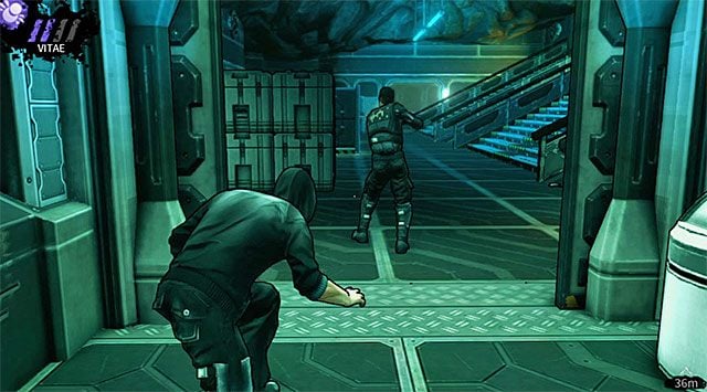 Przeciwnik rozstawiony przy wejściu do magazynu - Cele | Rozdział 6 - M17 Base | DARK - DARK - poradnik do gry