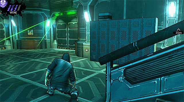 Niezależnie od tego czy zdecydowałeś się na zamordowanie wszystkich przeciwników czy też ich ominąłeś musisz docelowo dotrzeć na przeciwległy koniec badanej sali - Cele | Rozdział 6 - M17 Base | DARK - DARK - poradnik do gry