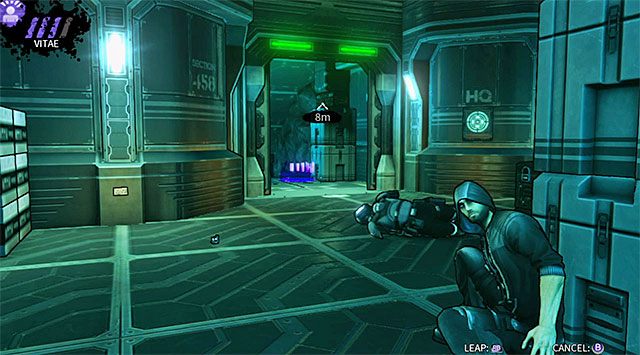 Wyjście z opisywanej lokacji pokazane zostało na powyższym screenie (jeśli nie zabiłeś ostatniego przeciwnika w zbroi to konieczne użyj ponownie teleportacji) - Cele | Rozdział 6 - M17 Base | DARK - DARK - poradnik do gry