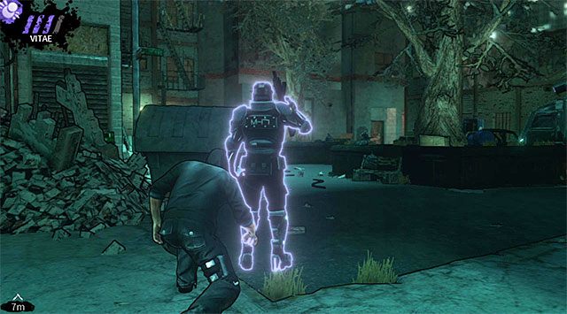 Opancerzony strażnik zatrzymujący się przy wyjściu z pierwszego dziedzińca - Pierwszy dziedziniec | Rozdział 4 - The Hole | DARK - DARK - poradnik do gry