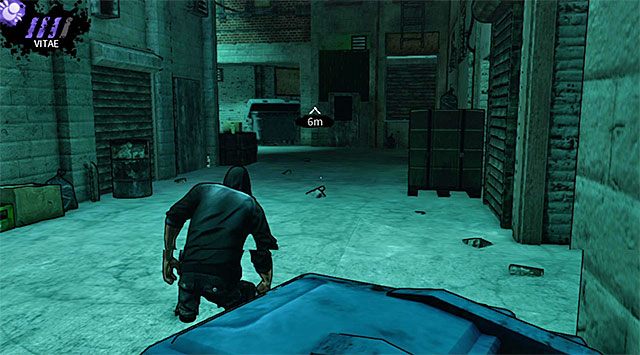 Wyjście z pierwszego dziedzińca pokazane zostało na dołączonym screenie i możesz z niego skorzystać przy pierwszej możliwej okazji (po opisanych na samym początku dwóch teleportacjach) lub dopiero po starannym zabezpieczeniu okolicy - Pierwszy dziedziniec | Rozdział 4 - The Hole | DARK - DARK - poradnik do gry