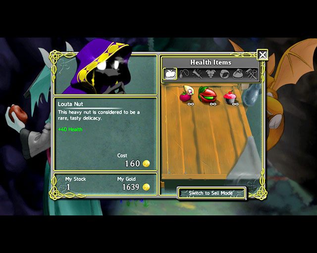 U kupca możesz nabywać te wszystkie pyszności - Prolog - The Glade | Solucja Dust An Elysian Tail - Dust: An Elysian Tail - poradnik do gry