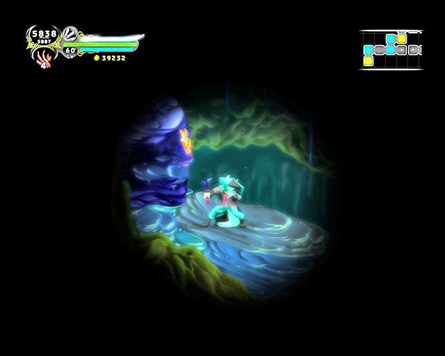 Widoczność jest bardzo niewielka, ale z bombą owocową będziesz widział więcej - Rozdział 2 - Darkness | Solucja Dust An Elysian Tail - Dust: An Elysian Tail - poradnik do gry