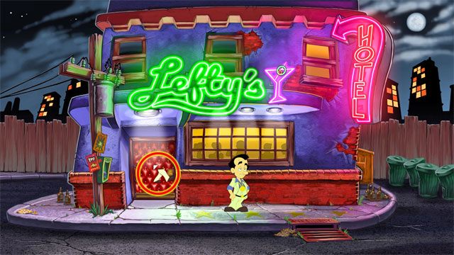 Rozpoczynasz grę przed barem Leftys - 1. Panienka | Solucja Leisure Suit Larry Reloaded - Leisure Suit Larry: Reloaded - poradnik do gry