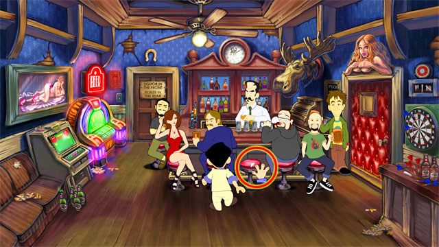 Otwórz ekwipunek, wybierz białym kursorem odświeżacz do ust, kliknij OK, a następnie kliknij nim na Larrym - 1. Panienka | Solucja Leisure Suit Larry Reloaded - Leisure Suit Larry: Reloaded - poradnik do gry