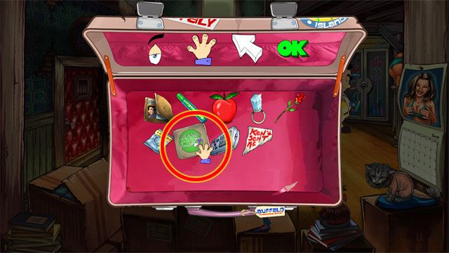 Otwórz ekwipunek, wybierz kursor użyj i kliknij nim na karcie baru Leftys - 1. Panienka | Solucja Leisure Suit Larry Reloaded - Leisure Suit Larry: Reloaded - poradnik do gry