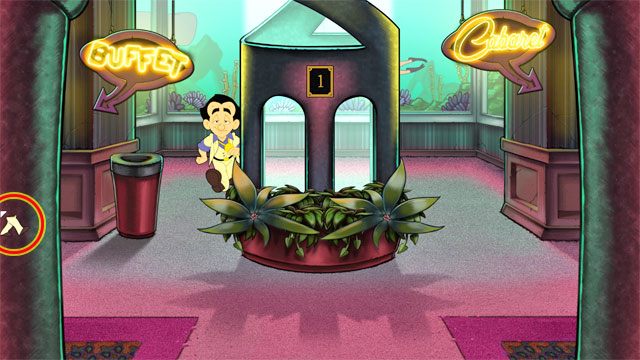 Jasmine pływa w basenie, który widzisz za windą w hotelu Caesars Phallus - 4. Jasmine | Solucja Leisure Suit Larry Reloaded - Leisure Suit Larry: Reloaded - poradnik do gry