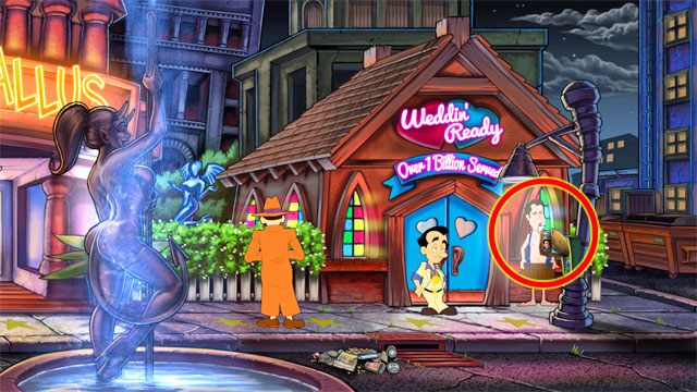 Musisz spotkać nagiego kolesia, który pojawia się losowo w różnych lokacjach - 4. Jasmine | Solucja Leisure Suit Larry Reloaded - Leisure Suit Larry: Reloaded - poradnik do gry