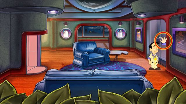 Kliknij użyj na drzwiach po prawej, a wyjdziesz na balkon, skąd dojrzysz Eve - 5. Eve | Solucja Leisure Suit Larry Reloaded - Leisure Suit Larry: Reloaded - poradnik do gry