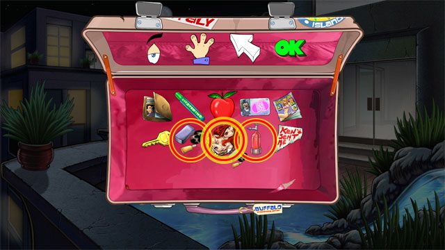 Otwórz ekwipunek i połącz gumową lalę z zestawem naprawczym - 5. Eve | Solucja Leisure Suit Larry Reloaded - Leisure Suit Larry: Reloaded - poradnik do gry