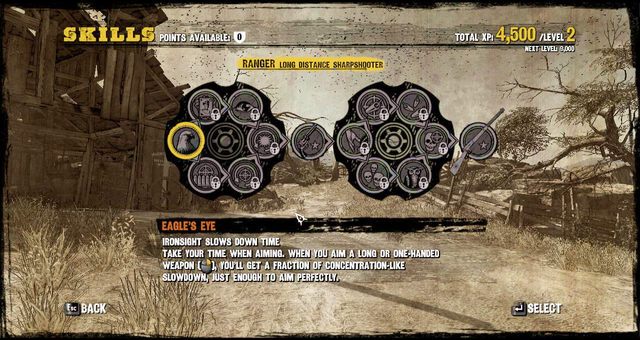 Drzewko umiejętności Łowcy - Łowca | Umiejętności | Call of Juarez Gunslinger - Call of Juarez: Gunslinger - poradnik do gry