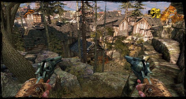 Widok na miasto - 2 - A Fistful of Hot Lead | Solucja | Call of Juarez Gunslinger - Call of Juarez: Gunslinger - poradnik do gry