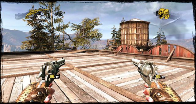 Dach salonu - 2 - A Fistful of Hot Lead | Solucja | Call of Juarez Gunslinger - Call of Juarez: Gunslinger - poradnik do gry