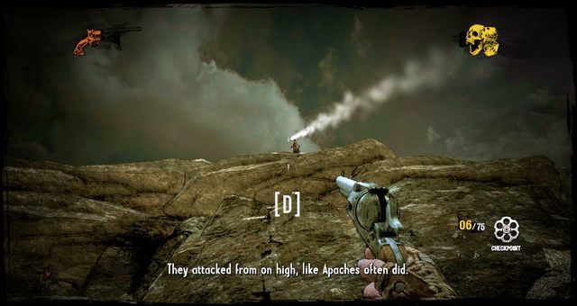 Apacze atakujący ze skał - 3 - A Bullet for the Old Man | Solucja | Call of Juarez Gunslinger - Call of Juarez: Gunslinger - poradnik do gry