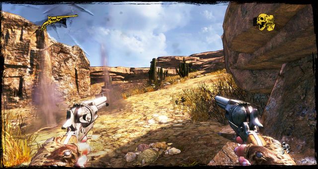 Za takimi osłonami należy się chować - 3 - A Bullet for the Old Man | Solucja | Call of Juarez Gunslinger - Call of Juarez: Gunslinger - poradnik do gry