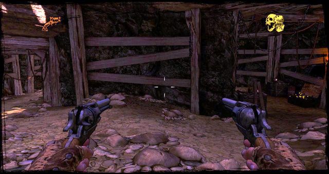 Poboczna kopalnia, po prawej skrzynka z amunicją - 5 - The Magnificent One | Solucja | Call of Juarez Gunslinger - Call of Juarez: Gunslinger - poradnik do gry