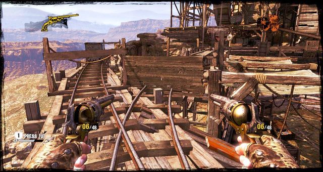 Ostatnie tory, którymi należy przebiec by spotkać się z bossem - 5 - The Magnificent One | Solucja | Call of Juarez Gunslinger - Call of Juarez: Gunslinger - poradnik do gry