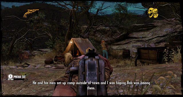 Pierwsze namiotu obozu - 6 - Be Quick or Be Dead | Solucja | Call of Juarez Gunslinger - Call of Juarez: Gunslinger - poradnik do gry