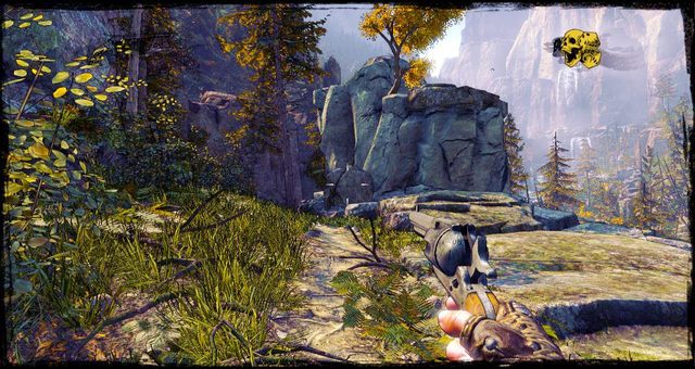 Widok na półkę skalną na której pojawia się wilk - 7 - Dances With Renegades | Solucja | Call of Juarez Gunslinger - Call of Juarez: Gunslinger - poradnik do gry