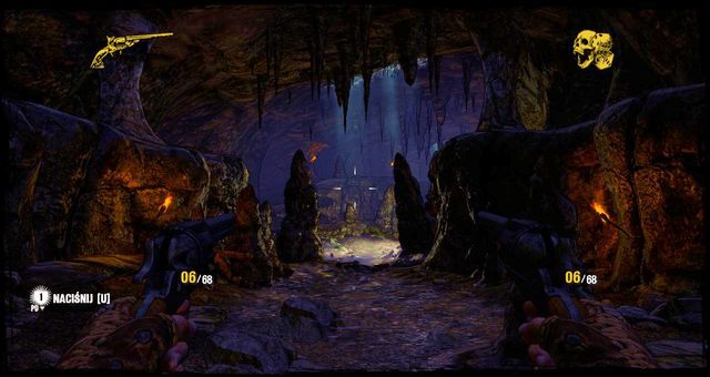 Większa jaskinia, w której odbędzie się minigierka - 7 - Dances With Renegades | Solucja | Call of Juarez Gunslinger - Call of Juarez: Gunslinger - poradnik do gry