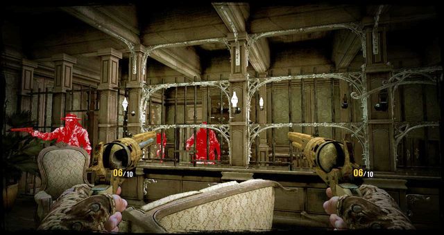 Pomieszczenie z kasami w którym czas spowalnia - 8 - They Call Me Bounty Hunter | Solucja | Call of Juarez Gunslinger - Call of Juarez: Gunslinger - poradnik do gry