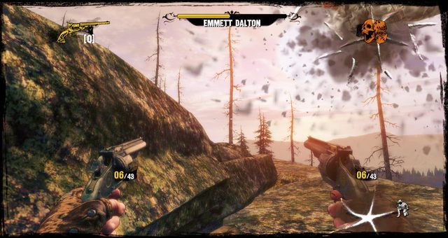 W takich miejscach możesz schować się podczas walki z bossem - 8 - They Call Me Bounty Hunter | Solucja | Call of Juarez Gunslinger - Call of Juarez: Gunslinger - poradnik do gry