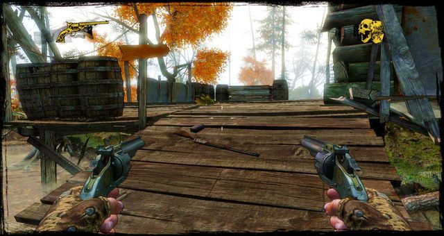 Wejście do chaty, która jest w dość dobrym stanie - 9 - Bounty Hunter is Still My Name | Solucja | Call of Juarez Gunslinger - Call of Juarez: Gunslinger - poradnik do gry