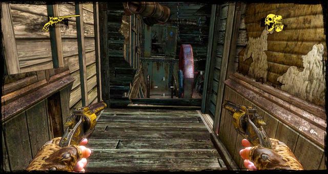 Widok na maszynownie, musisz tu wejść by przejść dalej - 9 - Bounty Hunter is Still My Name | Solucja | Call of Juarez Gunslinger - Call of Juarez: Gunslinger - poradnik do gry