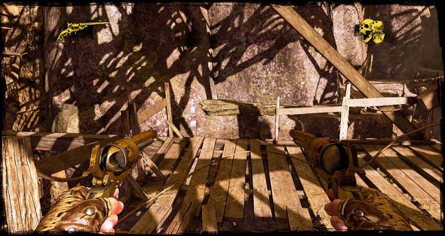 Przejście na skałę, skocz na nią - 11 - 1:30 to Hell | Solucja | Call of Juarez Gunslinger - Call of Juarez: Gunslinger - poradnik do gry