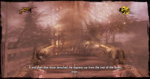 Jesse James wysadził lokomotywę, zaraz odbędziesz z nim pojedynek - 12 - Death Rides a Steel Stallion | Solucja | Call of Juarez Gunslinger - Call of Juarez: Gunslinger - poradnik do gry
