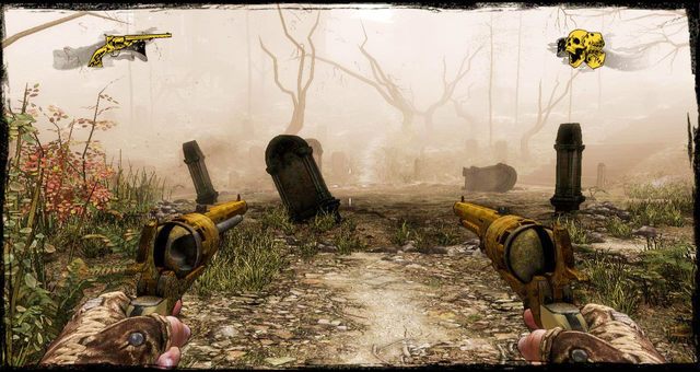 Miejsce finałowej walki, pomiędzy nagrobkami - 14 - The Good, the Bad and the Dead | Solucja | Call of Juarez Gunslinger - Call of Juarez: Gunslinger - poradnik do gry
